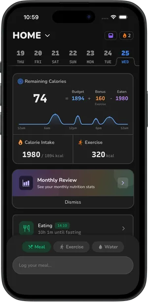 CaloriePaper app screenshot