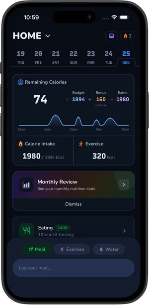 CaloriePaper app screenshot